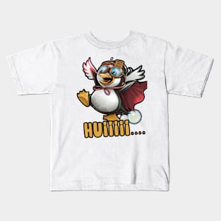 Adventurous Aviator Penguin - Flight Enthusiast penguin Kids T-Shirt